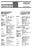 Telefunken HR-3500-Service-Manual